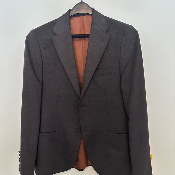 Elegant cashmere Dark Brown Men's Blazer